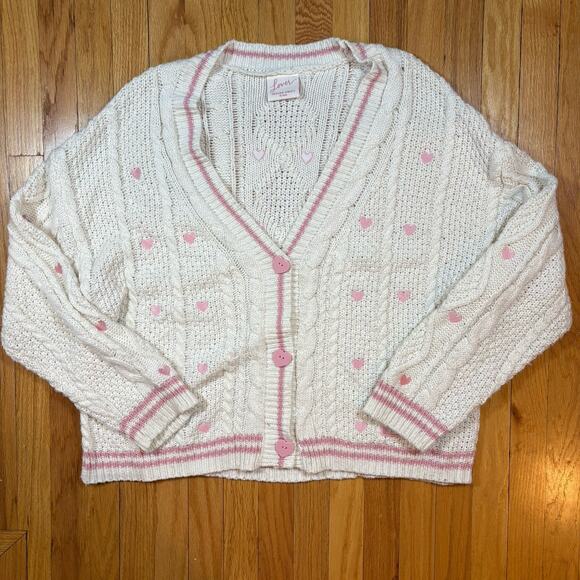 Taylor Swift Official Lover Album Cardigan Sweater Women’s Size XL/2XL V-Neck - Picture 1 of 16